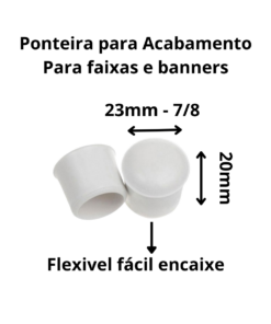 Alternative view of Pacote de Ponteira 7/8 23mm Branco c/100 peças