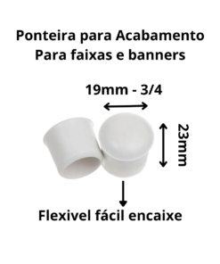 Alternative view of Pacote de Ponteira 3/4 19mm Branco c/100 peças