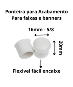 Alternative view of Pacote de Ponteira 5/8 16mm Branco c/100 peças