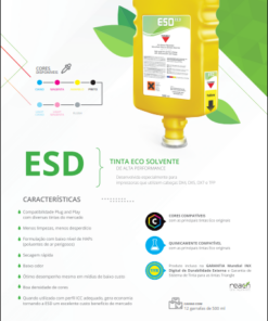 Alternative view of ESD - Tinta Eco Solvente 500ml cor Yellow